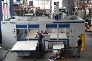 Schutztore an CNC-Maschine